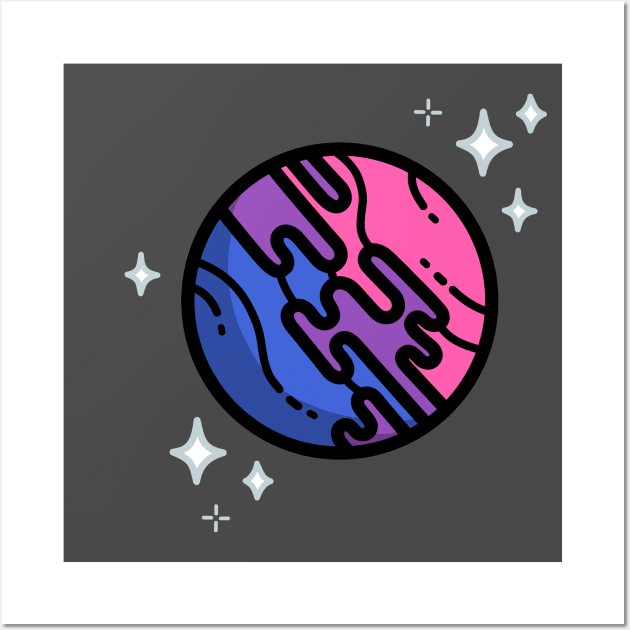 Planet Bi Wall Art by Haley Aletheia